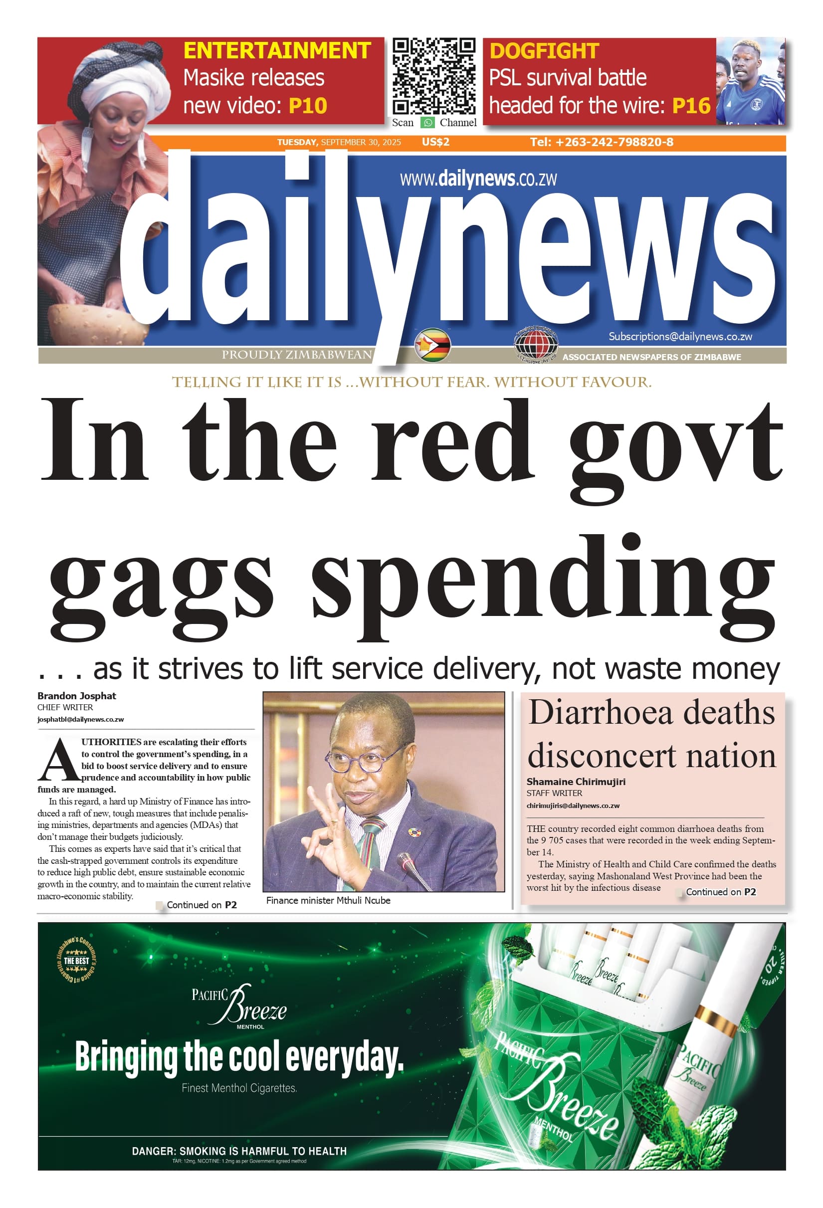 Tuesday 30 September 2025